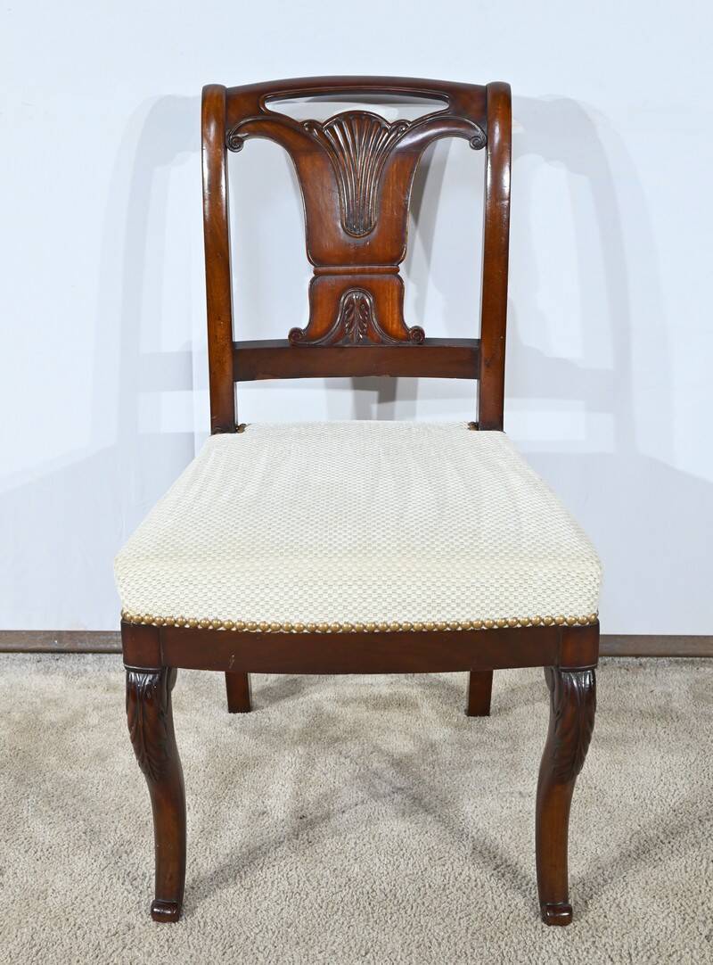 Suite of 5 Cuban Mahogany Chairs, Restoration Period – Early 19th Century