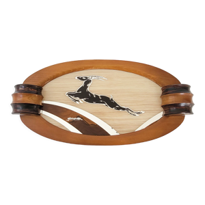 Plateau art déco vintage antilope