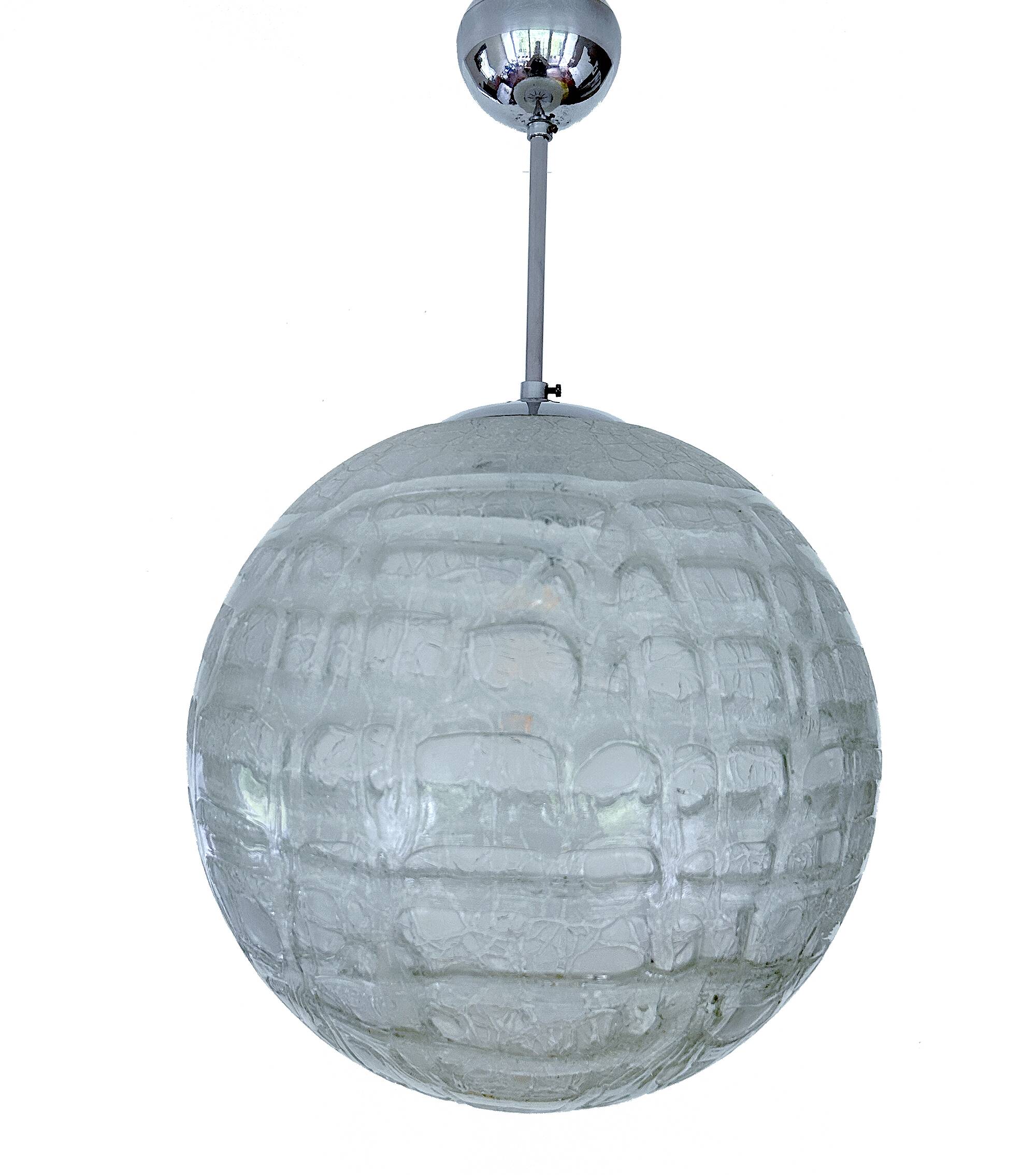 Large Vintage Murano Glass Pendant Light