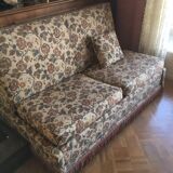 Velvet sofa bed from Genoa and armchairs