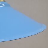 Enamelled sheet metal pendant light