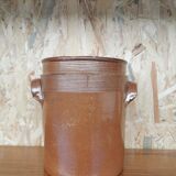 Glazed stoneware pot
