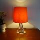 Daum France 1960 crystal lamp signed and labeled - 46 cm