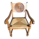 Reserved for anne pair of straw armchairs