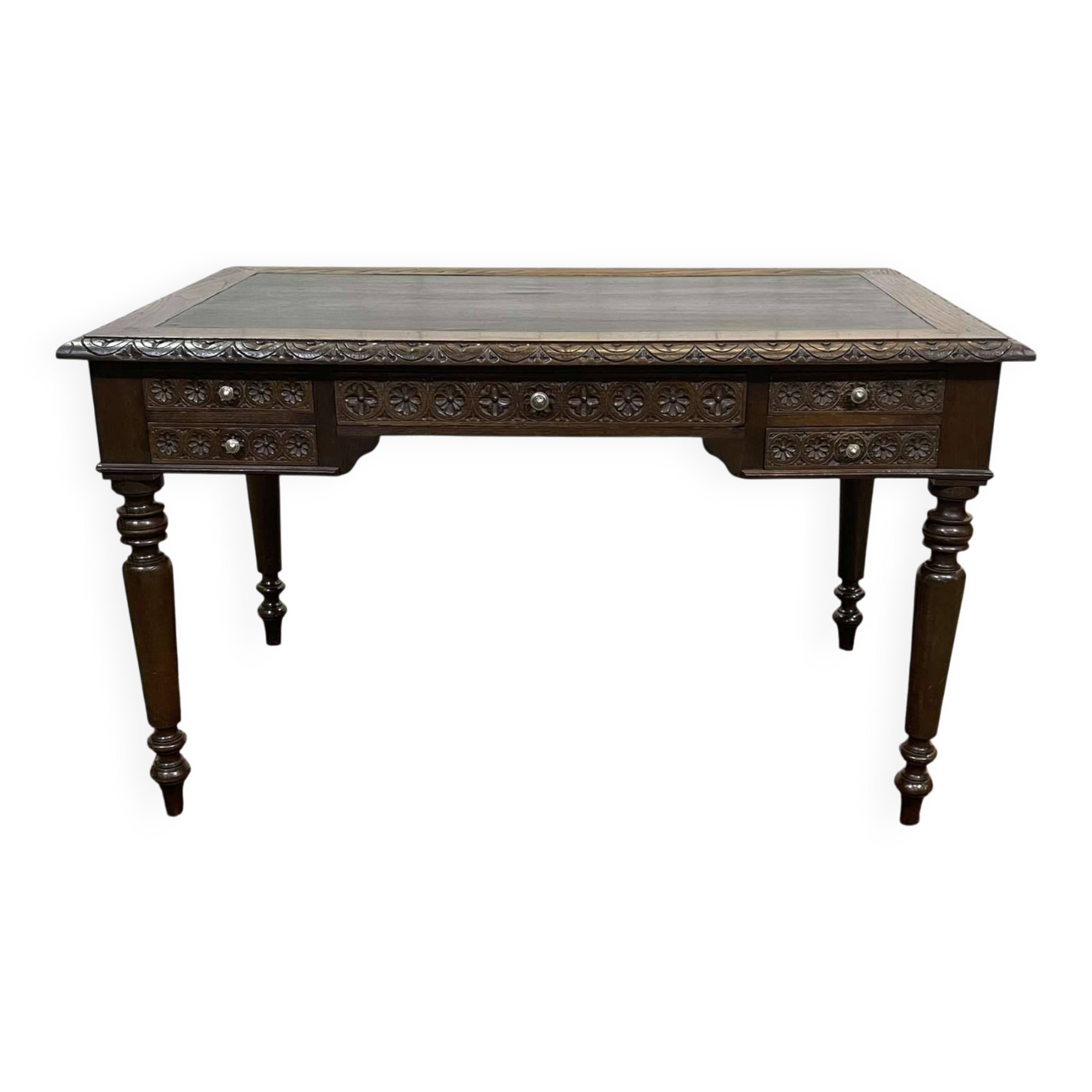 Breton desk in chestnut wood from the early 20th century.