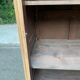 Louis XV boarding school wardrobe renovated in solid raw oak bonnetière