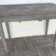 Side table in painted wood aged and patinated by time