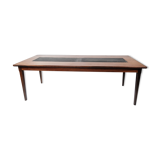 Coffee table in rosewood and black slate of Danish design, 1960s