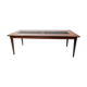 Coffee table in rosewood and black slate of Danish design, 1960s