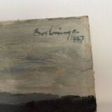 Landscape painting, oil painting 1947