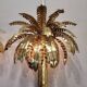 Pair of "Palmeras" lamps, Christian Techoueyres for Maison Jansen, gilded brass, 1970s – France
