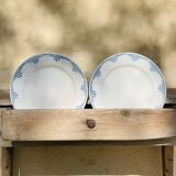 Set of 2 flat plates Faïencerie Des Rochers