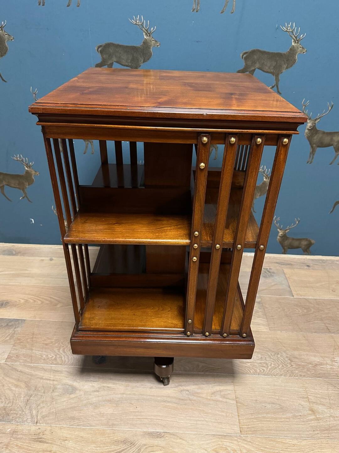 Antique revolving bookcase