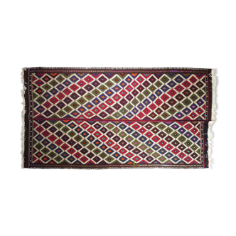 Anatolian handmade kilim rug 153 x 289 cm