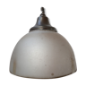 Antique mercury glass large pendant reflector lamp