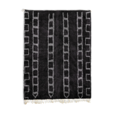 Modern Moroccan carpet black