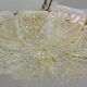 Splendid large size Italian Murano glass yellow and transparent ceiling light