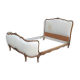 Louis XV style upholstered bed