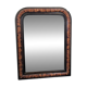 Antique Louis-Philippe mirror in blackened wood with a burl effect – 67x52 cm