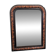 Antique Louis-Philippe mirror in blackened wood with a burl effect – 67x52 cm