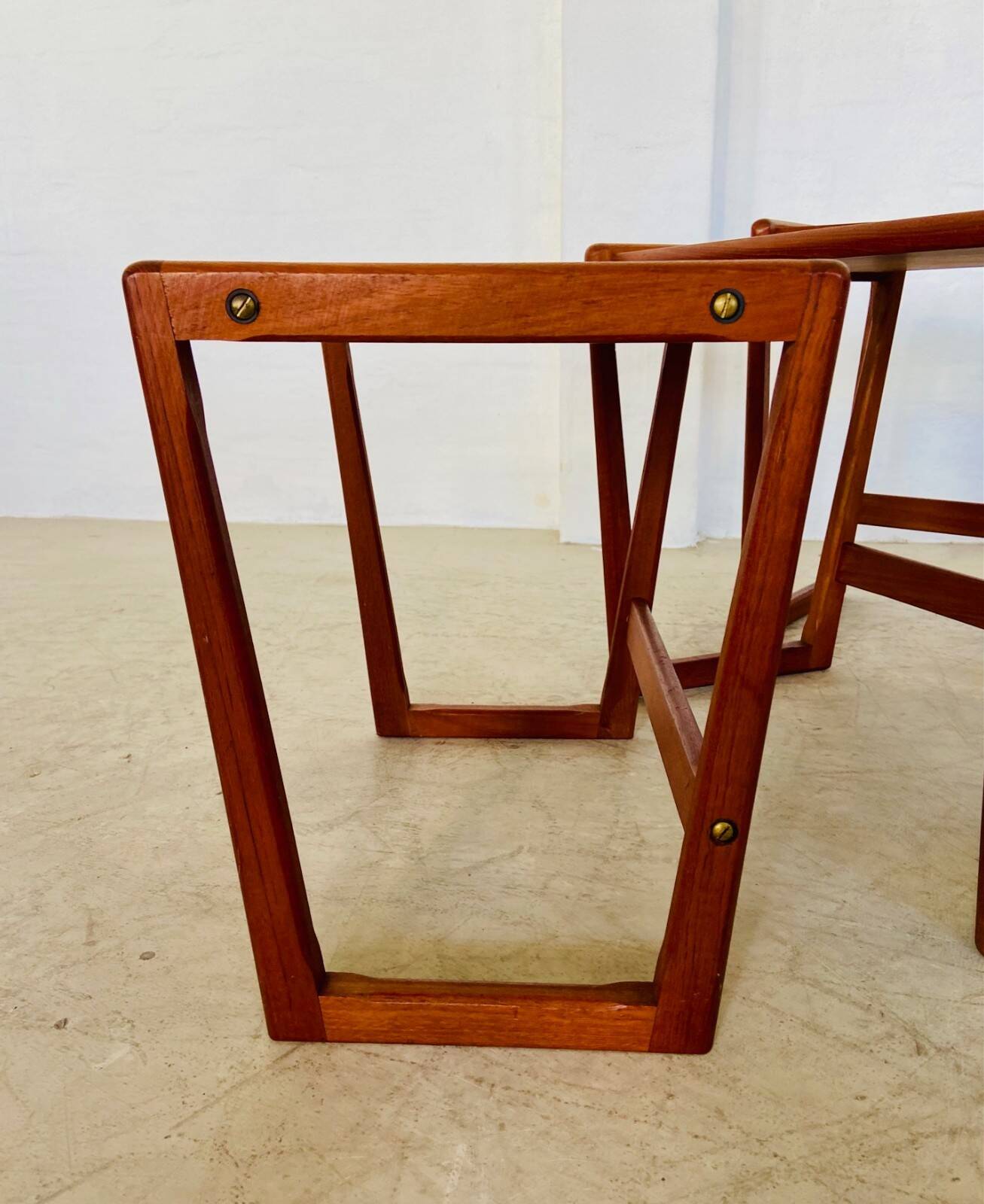 Vintage Danish mid-century retro Kai Kristiansen nesting tables 1960s