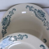 4 Longchamp ironstone flat plates, Lutèce model