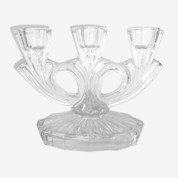 Glass candle holder 50s