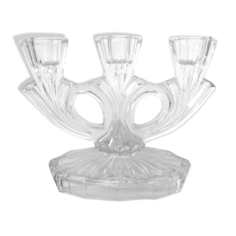 Glass candle holder 50s