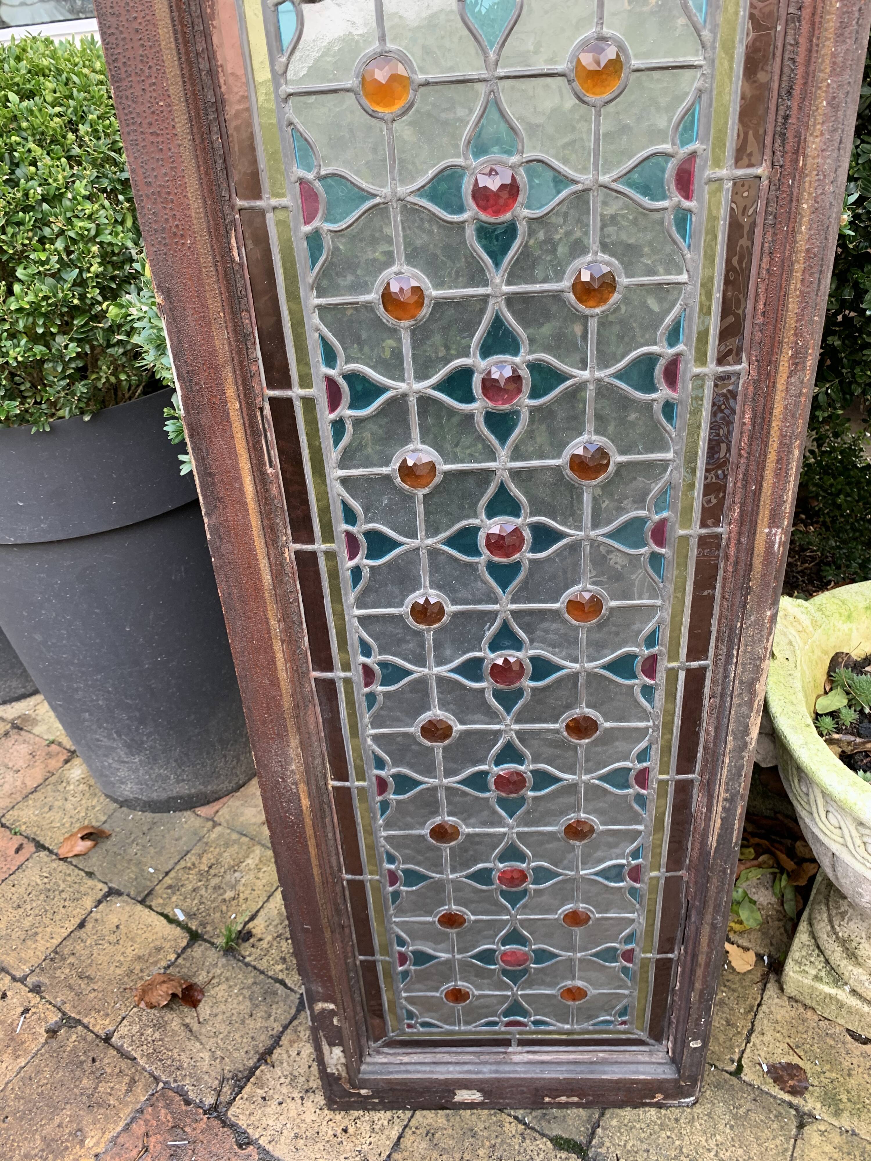 Cabochon stained glass 155x30
