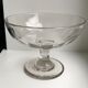 Compotier corbeille à fruit en verre moulé début XXème