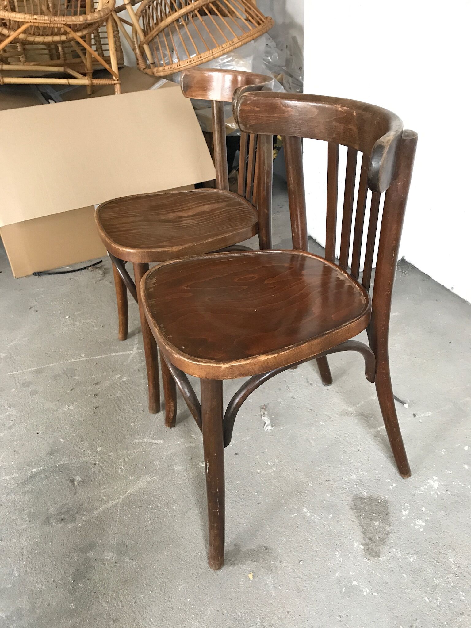 Paire de chaises bistrot Baumann