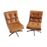 Pair of scandinavian armchairs 1970