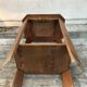 Ancienne table d’appointart deco bois vintage