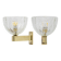 Attributed to Seguso Art Dèco Brass and "Pelugoso" Murano Glass Sconces, Pa