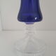 Pair of blue vases crystallism of Lorraine, Saint-Louis- tommy collection
