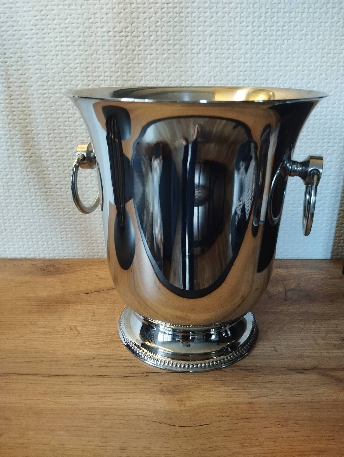 Guy Degrenne stainless steel champagne bucket 18.8