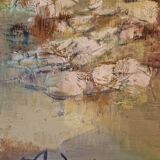 Tableau peinture oliviers