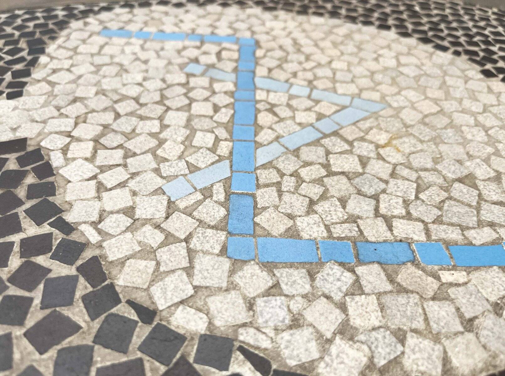 Mid-Century German Mosaic Couch Table from Berthold Müller Oerlinghausen, 1960s