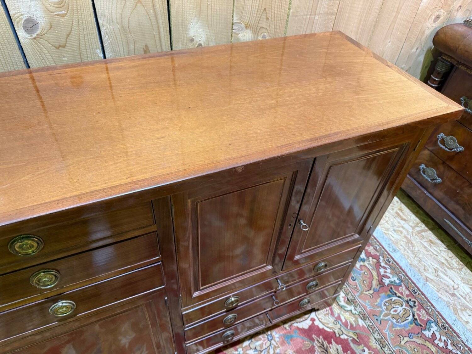 Enfilade anglaise époque XIXe siècle – Acajou massif – Style Géorgien