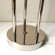 Lampadaire années 70 chromé 3 boules opalines blanche