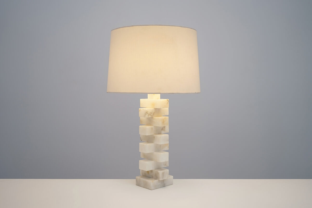 Modernist marble lamp circa 1970