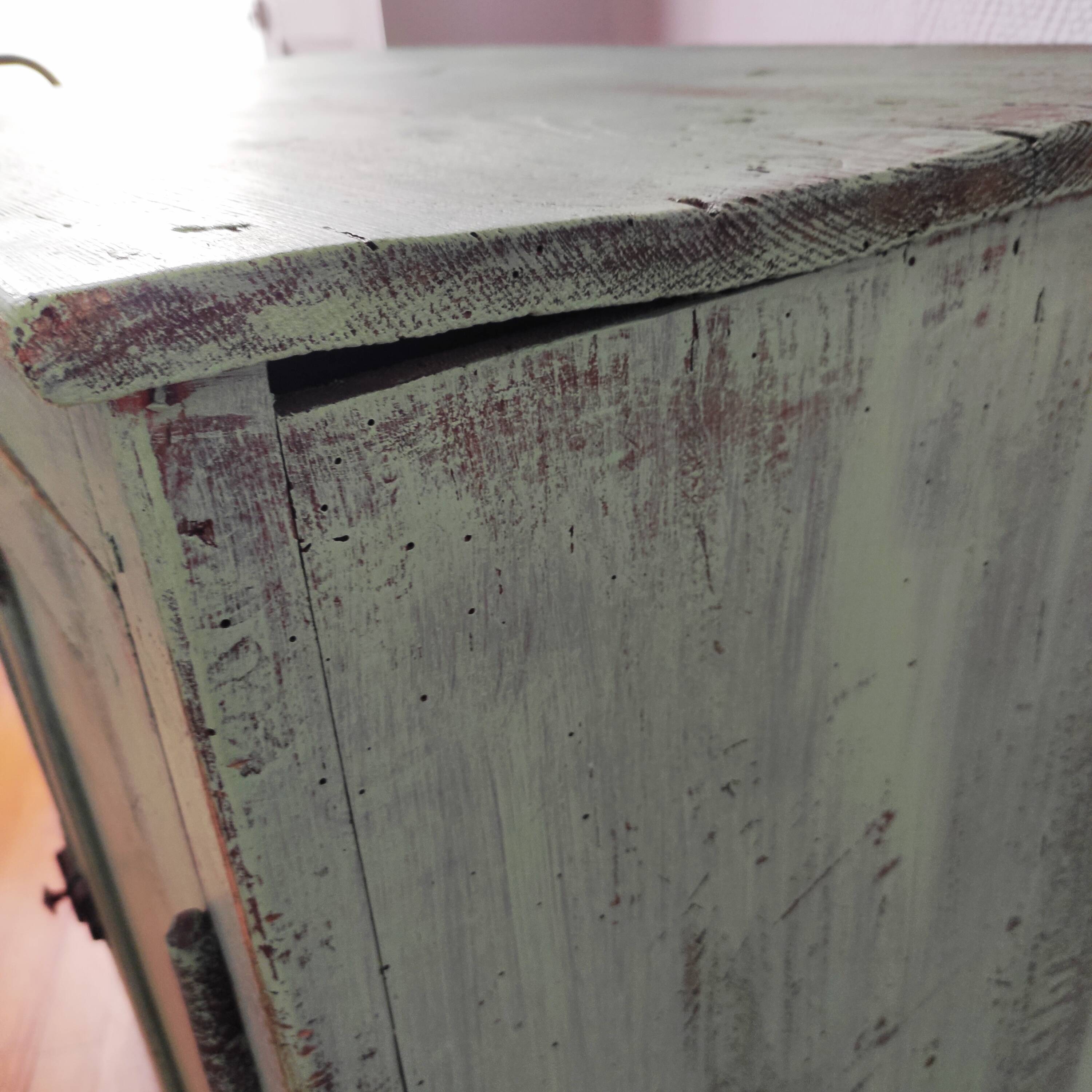 Old Parisian style sideboard with aged patina