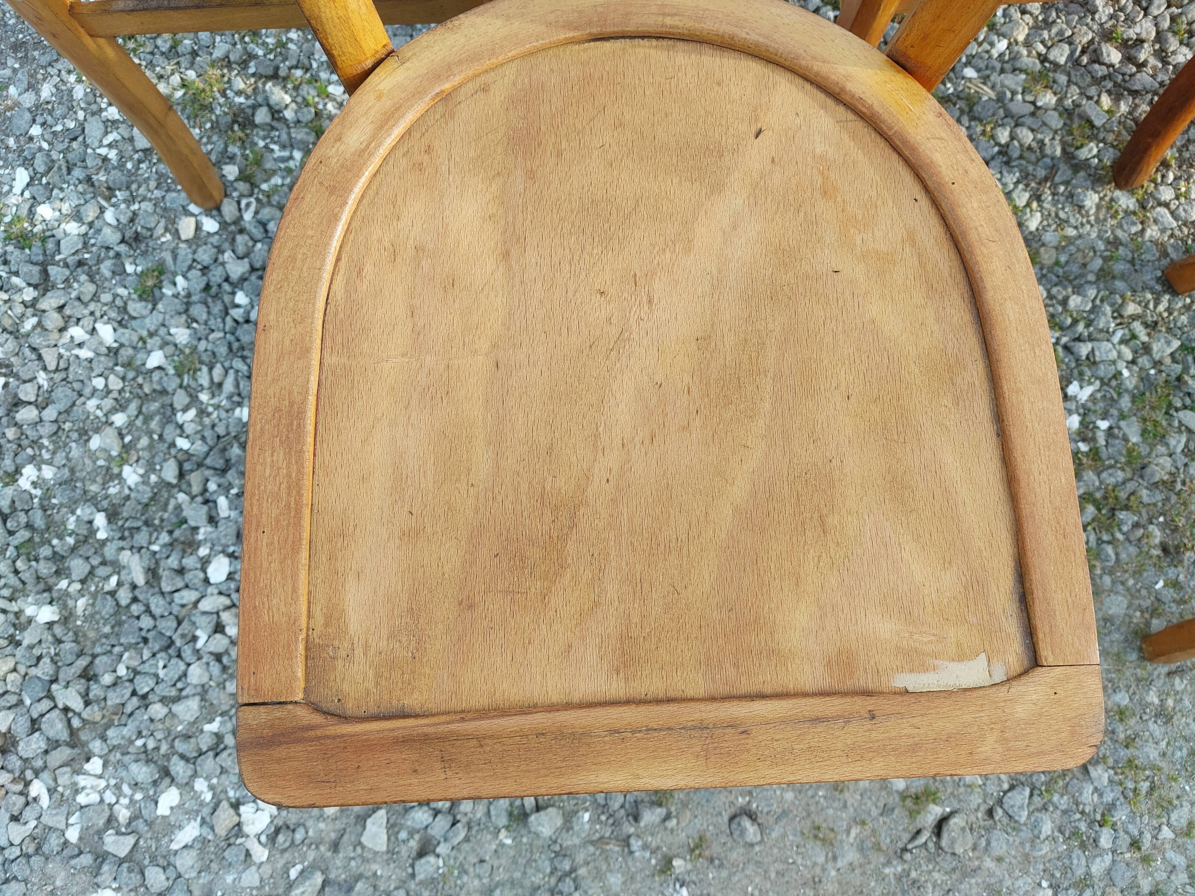 9 wooden bistro chairs, Luterma style