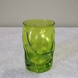 8 green Bormioli Rocco vintage glasses