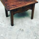 Old coffee table in chestnut