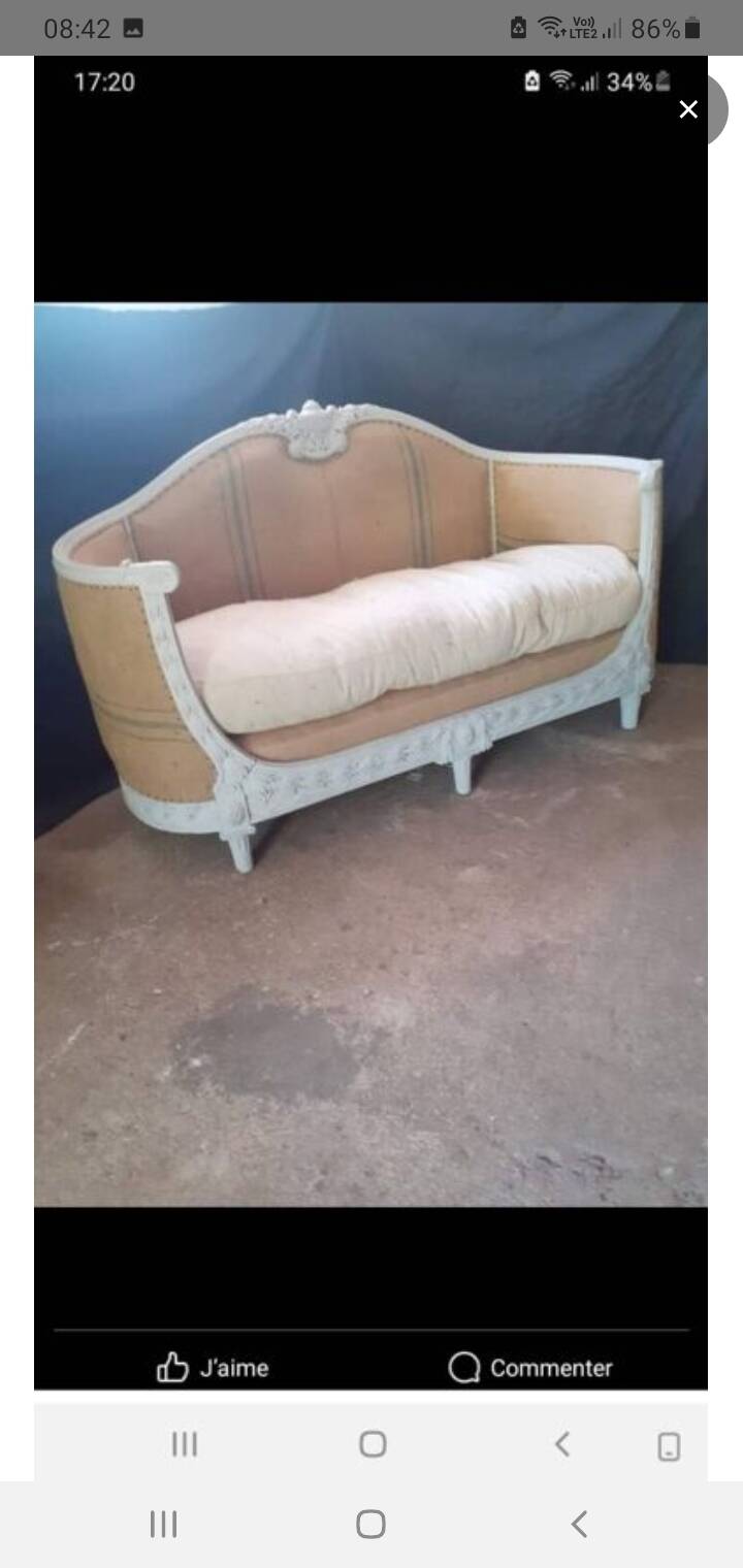 Banquette Style Louis XVI
