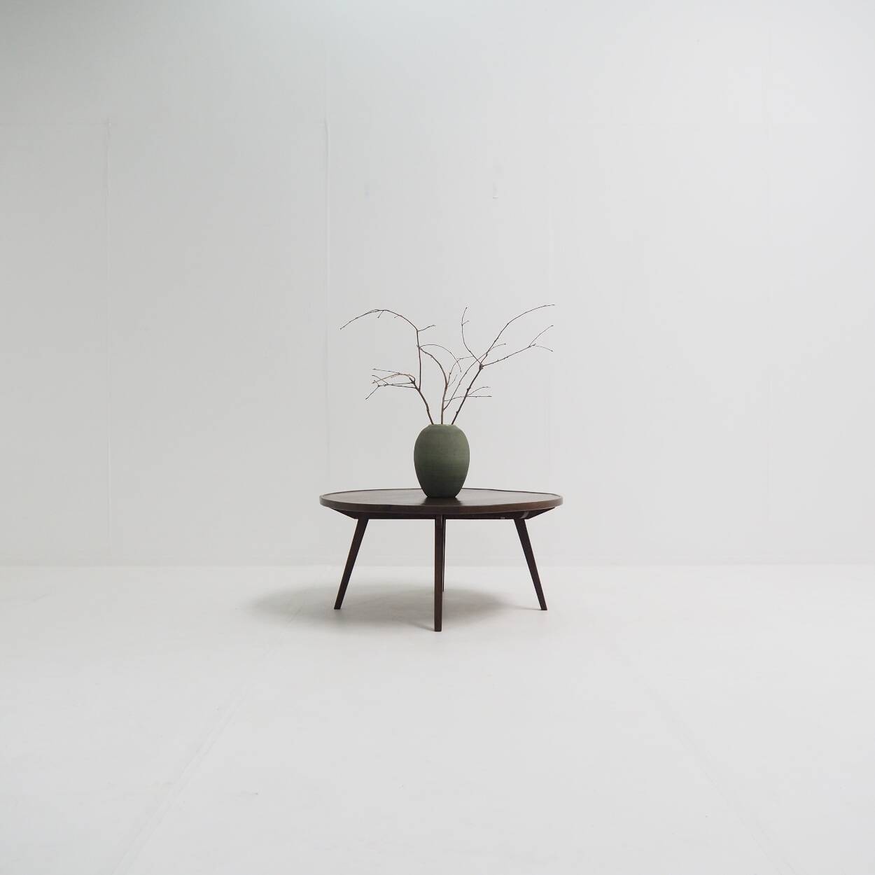 Rural Coffee Table with Contemporary Architecture, Solid Wenge Wood