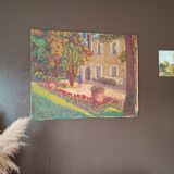 Peinture sur toile bastide
