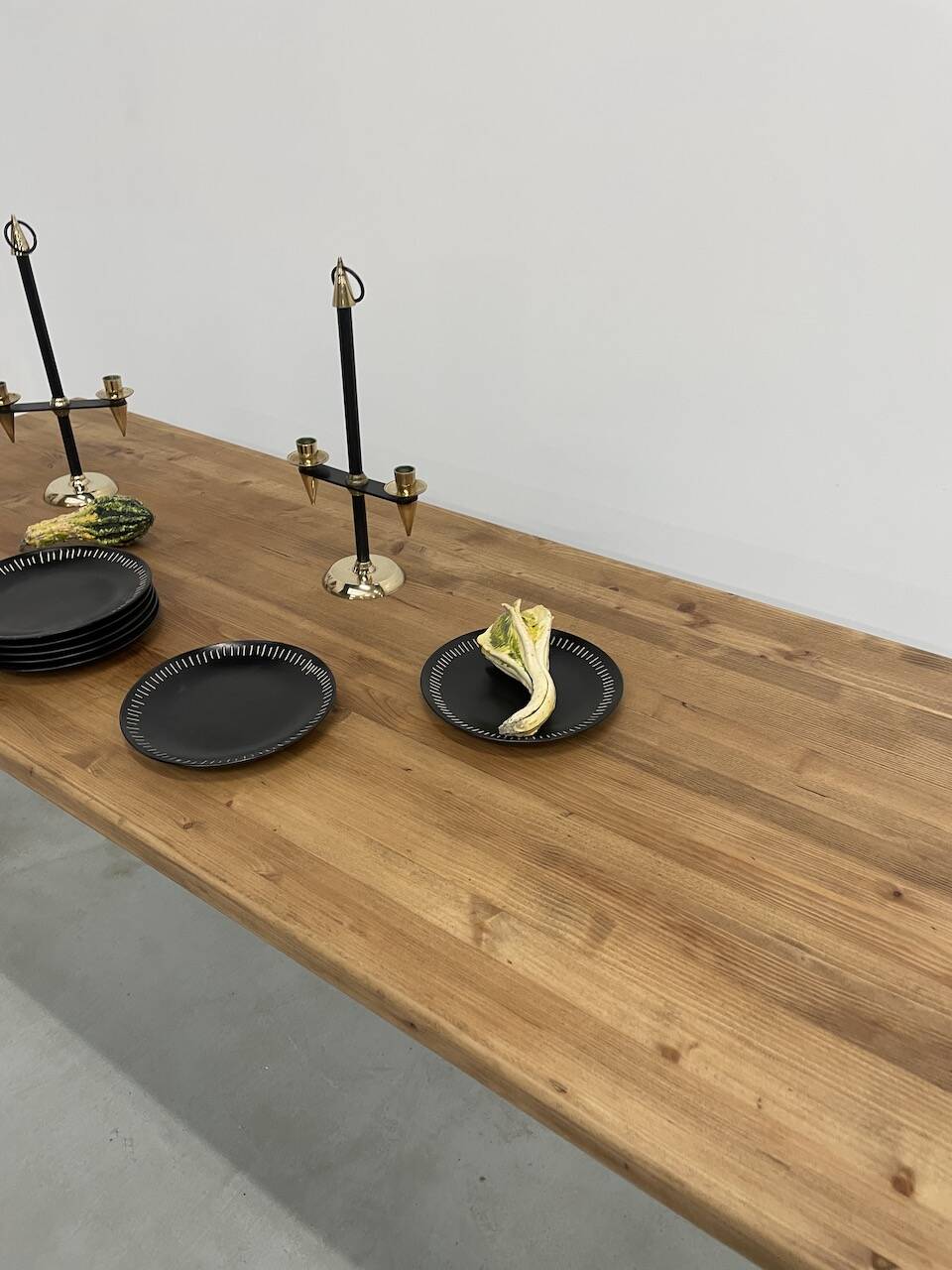 Farm table desk turned legs