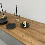 Farm table desk turned legs